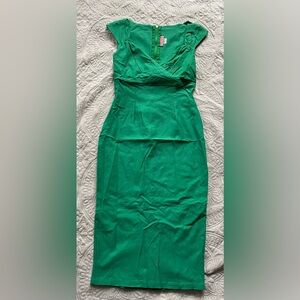 Pinup Couture Wiggle Dress Green Size S